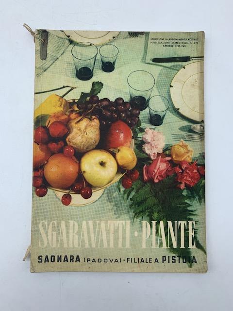 Stabilimenti Fratelli Sgaravatti - piante. Catalogo generale n. 276, autunno 1939-primavera 1940 - copertina
