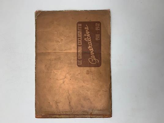Le grandi esclusivita' Generalcine 1941-1942 (Catalogo) - copertina