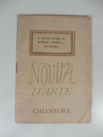 Novita' d'arte casa editrice Chiantore, Torino. Catalogo editoriale