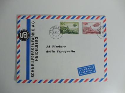 La Heidelberg originale a cilindro. Pieghevole pubblicitario - copertina