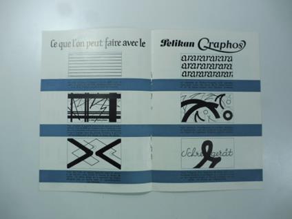 Pelikan Graphos. Catalogo in francese delle penne stilografiche - copertina