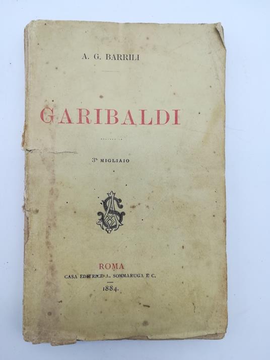 Garibaldi - Anton G. Barrili - copertina