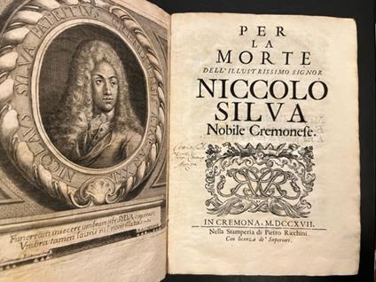 Per la morte dell'illustrissimo Signor Niccolo Silva nobile cremonese - copertina