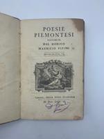 Poesie piemontesi raccolte dal medico Maurizio Pipino