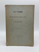 Atti e memorie delle RR. Deputazioni di storia patria per le provincie dell'Emilia, nuova serie, vol. I