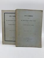 Atti e memorie delle RR. Deputazioni di storia patria per le provincie Modenesi e Parmensi, serie III, vol. IV, parte I e II