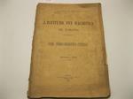 L' Istituto pei rachitici di Torino. Cenni storici-descrittivi-statistici. Giugno 1897