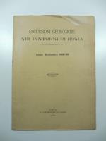 Escursioni geologiche nei dintorni di Roma. Anno scolastico 1898-99