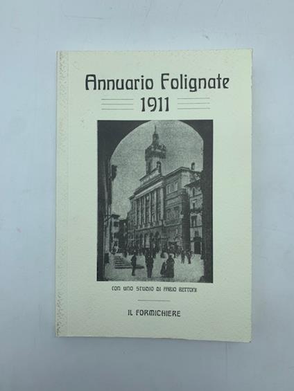 Annuario Folignate 1911 - copertina