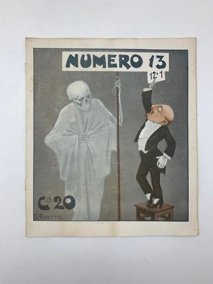 Numero. Settimanale umoristico illustrato, anno II, n. 13 - copertina