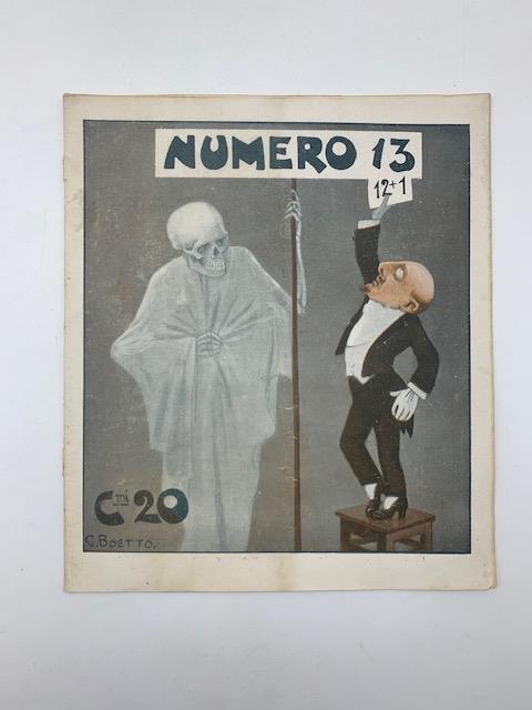 Numero. Settimanale umoristico illustrato, anno II, n. 13 - copertina