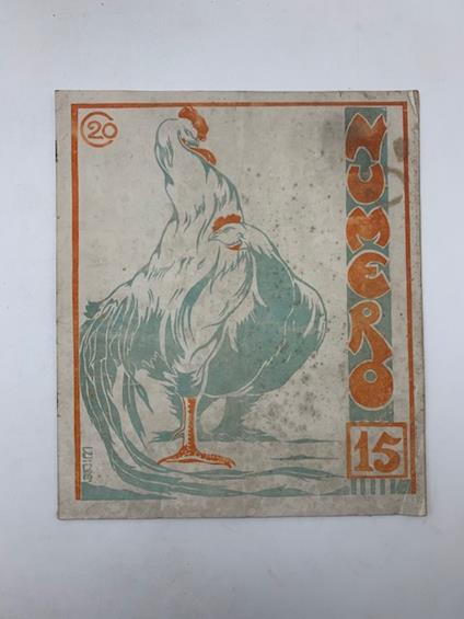 Numero. Settimanale umoristico illustrato, anno II, n. 15 - copertina