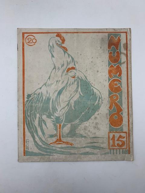Numero. Settimanale umoristico illustrato, anno II, n. 15 - copertina