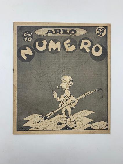 Numero. Settimanale umoristico illustrato, anno III, n. 57 - copertina