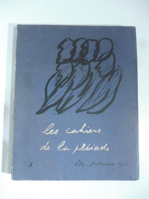 Les cahiers de La Pleiade, n. 10. Ete'-automne 1950 - copertina