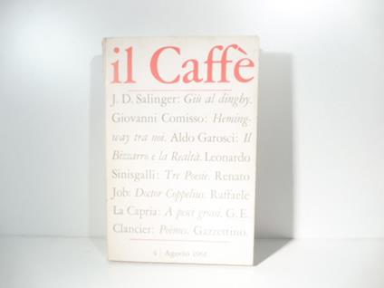 Il caffe' politico e letterario, n. 4, agosto 1961 - copertina