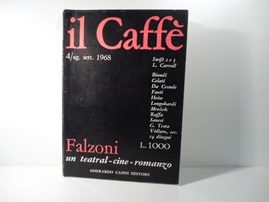 Il caffe' letterario e satirico, agosto-settembre 1968 - copertina