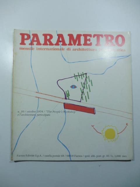Parametro. Mensile internazionale di architettura e urbanistica, n. 30, ottobre 1974 - copertina