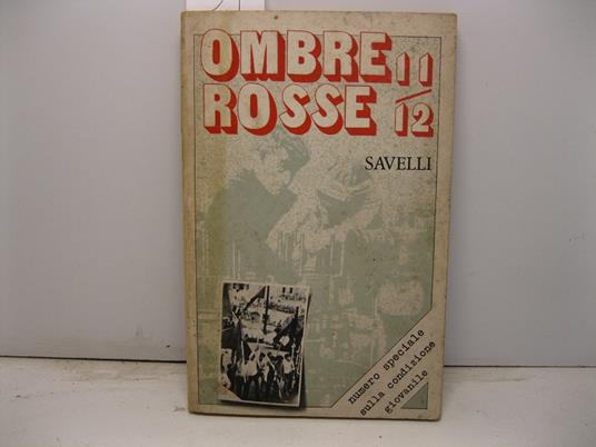 Ombre rosse 11/12. Numero speciale sulla condizione giovanile - copertina