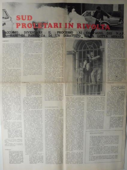 Sud proletari in rivolta. Facciamo diventare il processo ai compagni dei N.A.P. base di partenza di un dibattito sulla lotta armata - copertina