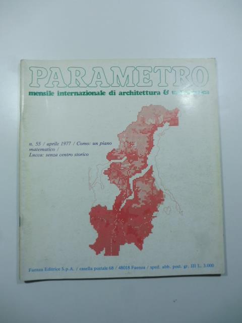 Parametro. Mensile internazionale di architettura & urbanistica, n. 55, aprile 1977 - copertina