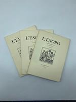 L' esopo rivista trimestrale di bibliofilia. voll. 1 - 2 - 3 annata 1979