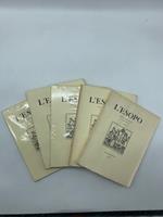 L' esopo rivista trimestrale di bibliofilia. voll. n. 9 - 10 - 11 - 12 - 13 annata1981/82