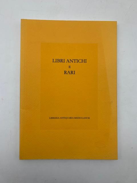 Libri antichi e rari. Catalogo n. 43 - copertina