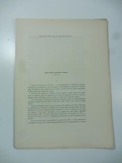 Scavi nelle Catacombe romane (1905-1906) - Orazio Marucchi - copertina