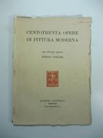 Centrotrenta opere di pittura moderna, quindici bronzi e bianco e nero in vendita all'asta nei locali della saletta Gonnelli. Esposizione