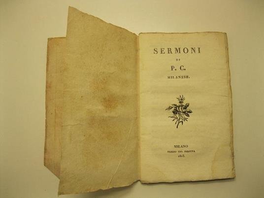 Sermoni di P. C. , milanese - copertina