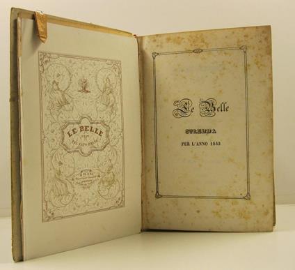 Le belle. Strenna per l'anno 1843 - copertina