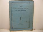 ATTI DEL SECONDO CONGRESSO GENERALE DELLA MEDICA ASSOCIAZIONE degli Stati Sardi. Convocato in Genova l'11 ottobre 1852