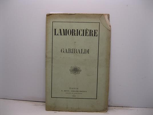 Lamoricie're et Garibaldi - copertina