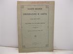 STATUTO ORGANICO DELLA CONGREGAZIONE DI CARITA' DI OCCIMIANO e dell'opera pia Cattaneo - Martini concentrata. 13 dicembre 1906. Approvato con R. Decreto 3 Marzo 1907