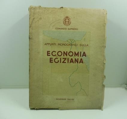 Comando supremo. Appunti monografici sulla economia egiziana - copertina