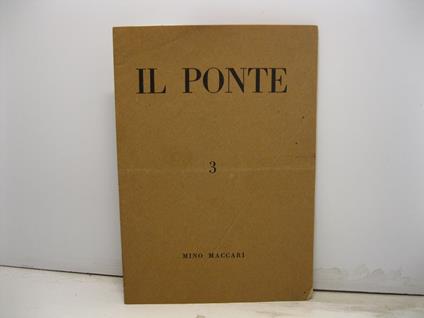 Il Ponte. 3. Mino Maccari - copertina