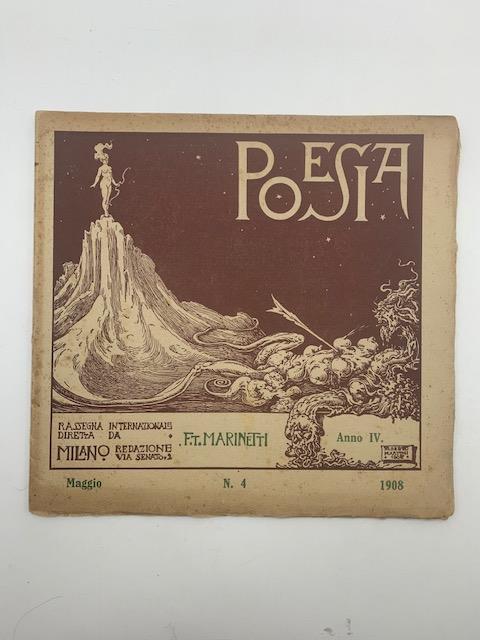Poesia. Rassegna internazionale diretta da F. T. Marinetti, n. 4 maggio 1908 - copertina