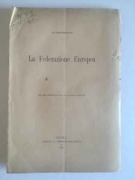 La Federazione europea - copertina
