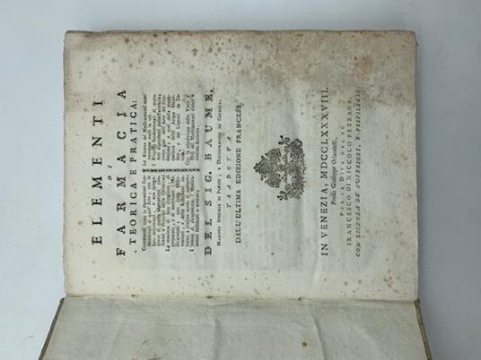 Elementi di farmacia teorica e pratica - copertina