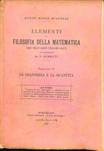 Elementi di filosofia della matematica nei riguardi didascalici. Fascicolo 4o. La grandezza e la quantita'