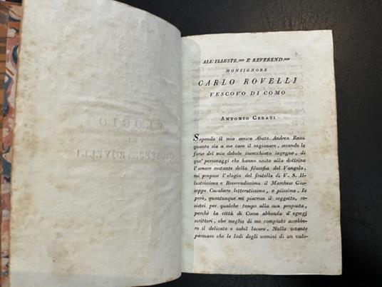 Elogio di Giuseppe Rovelli - copertina