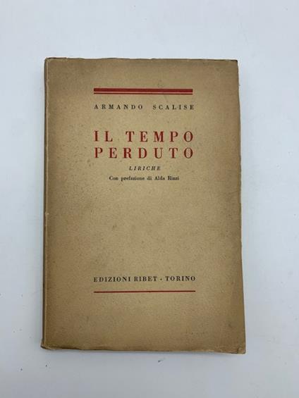 Il tempo perduto. Liriche - copertina