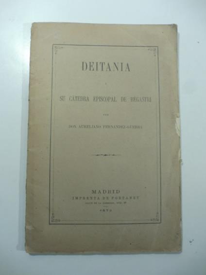 Deitania y su catedra episcopal de Begastri - copertina