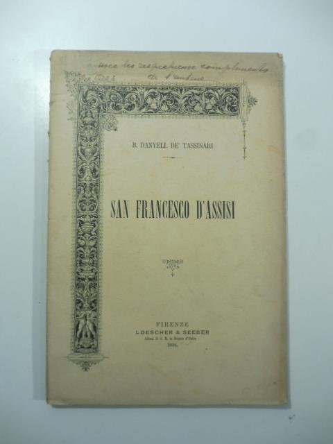 San Francesco d'Assisi - copertina