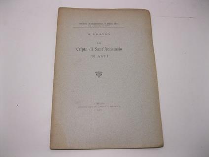 La Cripta di Sant'Anastasio in Asti - copertina