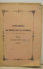 Concordia de' miti con la storia quanto ai principii di Roma. Memoria