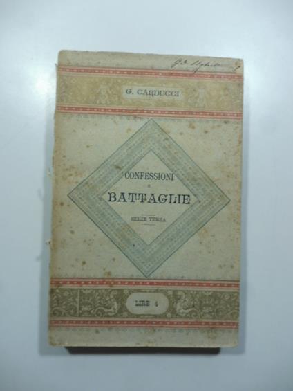 Confessioni e battaglie - copertina
