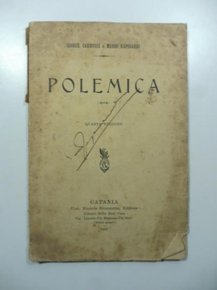 Polemica - copertina