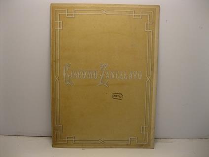 In morte del cavaliere Giacomo Zanellato - copertina